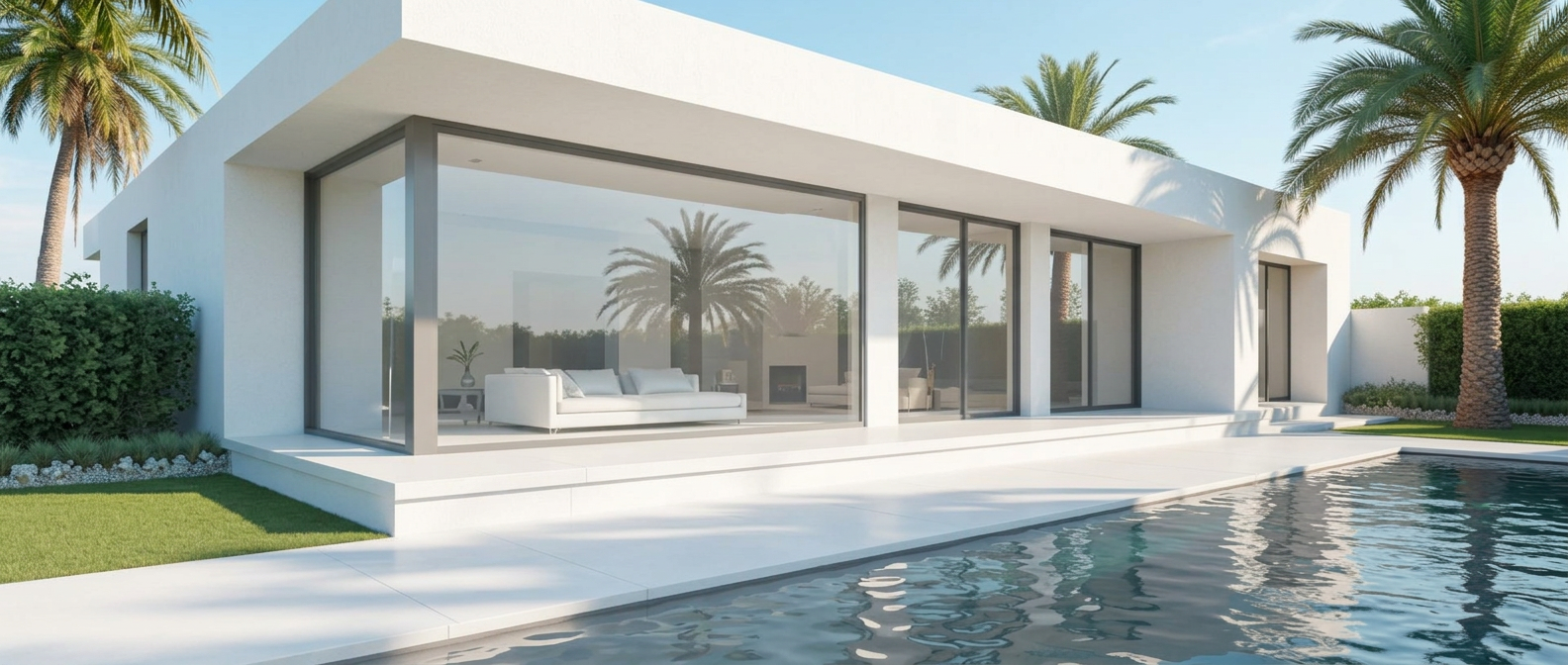 Modern villa exterior maintained by We Are Property RAK